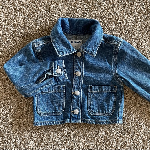Old Navy Other - Old Navy Denim Jean Jacket Shacket Toddler Kids 2T Blue Snap Button